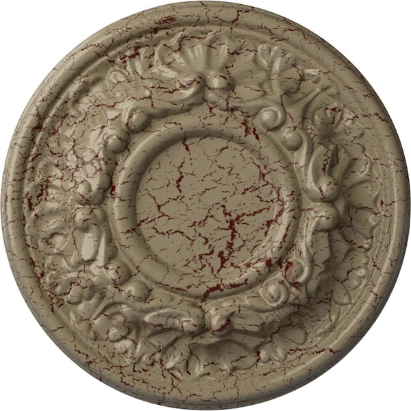 Ekena Millwork Odessa Ceiling Medallion (Fits Canopies up to 2 1/2"), 7 1/2"OD x 1 1/8"P, Gobi Desert Crackle CM07ODGDC - main